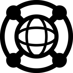 International Communication Simple Line Art Svg, Free Vectors File